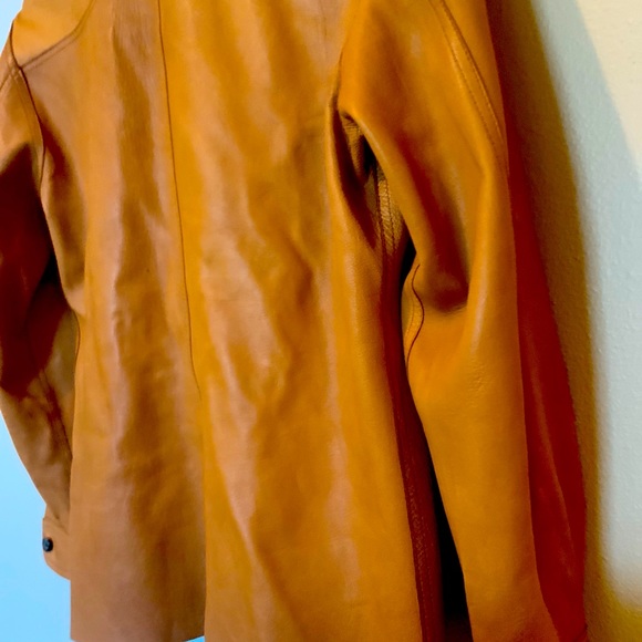 Stuart Norman reversible butter leather jacket , removable buttons . - Picture 7 of 16